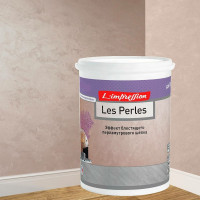 Декоративное покрытие L’impression Les perles 2.5 л, с эффектом блестящего перламутрового шелка, цвет 41086 коричневый AGZEX4MECU