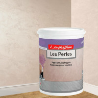 Декоративное покрытие L’impression Les perles 2.5 л, с эффектом блестящего перламутрового шелка, цвет 41074 розовый QRSC45AVVF