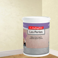 Декоративное покрытие L’impression Les perles 1 л, с эффектом блестящего перламутрового шелка, цвет 41119 бежевый DQP1JCDTYH