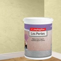 Декоративное покрытие L’impression Les perles 2.5 л, с эффектом блестящего перламутрового шелка, цвет 41112 бежевый KLPE1QRSGC