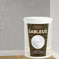 Декоративное покрытие L’impression Sableux 2.5 л, с фактурой мелкого плотного перламутрового песка цвет Светло серый 32111 GRY5HTYUFD