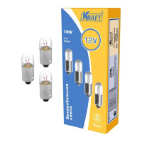 Лампа накаливания KRAFT T4W 12v4w BA9s упаковка 10 шт. KT 700047