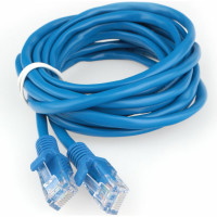 Патч-корд Гарнизон CCA light UTP кат.5e, 3м, литой, многожильный (синий), PC-UTP-5e-3-B
