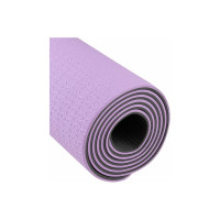 Коврик для йоги и фитнеса Starfit FM-201 TPE, 0.6 см, 183x61 см, фиолетовый пастель/серый Starfit ЦБ-00001565