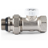 Настроечный клапан радиатора PROFACTOR прямой с уплотнением 1/2 PF RVS 376UR