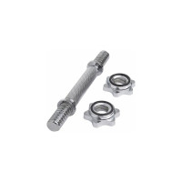 Гантельный металлический хромированный гриф Starfit BB-107 25 см, d=25 мм УТ-00019084