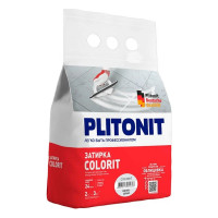 Затирка PLITONIT Colorit 1,5-6 мм светло-серая 2 кг 18888 Н006082