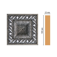 Цветная вставка Decomaster 100x100x22 мм D207-44