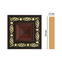Цветная вставка Decomaster 100x100x22 мм D207-52