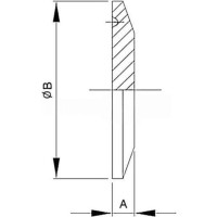 Заглушка TITAN LOCK Clamp DN20 нержавеющая сталь 316 DIN TL20PCL
