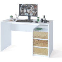 Письменный стол СОКОЛ СПм-21 белый/дуб делано 00-00010602