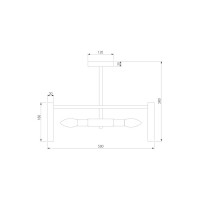 Потолочный светильник Bogate's 373/6 Smart золото a060885