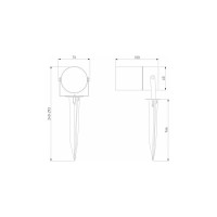 Светильник Elektrostandard Landscape LED (043 FL LED) черный a059011