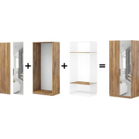 Полка для шкафа ФЕЛИКС таксония медовая, 2 секции ПК-ОБИ-ПЛ87Х56-В1-1077