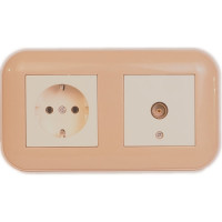 2-постовая рамка OVIVO Loft крафтовый 404-060006-226