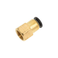 Фитинг прямой трубки ПВХ внутренняя резьба M12х1.25 мм - 6 мм, 10 шт Дали-Авто DA-01301