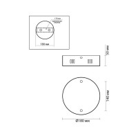 Чаша ODEON LIGHT основание Vekia 5015_2R