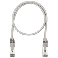 Патч-корд компьютерный экранированный FTP SUPRLAN 5e 4x2 26AWG (7x0.16mm) Cu LSZH серый 0,5м 10-0715