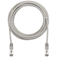 Патч-корд компьютерный экранированный FTP SUPRLAN 5e 4x2 26AWG (7x0.16mm) Cu LSZH серый 5м 10-0719