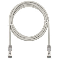 Патч-корд компьютерный экранированный FTP SUPRLAN 5e 4x2 26AWG (7x0.16mm) Cu LSZH серый 3м 10-0718
