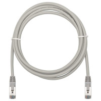 Патч-корд компьютерный экранированный FTP SUPRLAN 6 4x2 24AWG (7x0.2mm) Cu LSZH серый 2м 10-0707