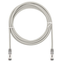 Патч-корд компьютерный экранированный FTP SUPRLAN 6 4x2 24AWG (7x0.2mm) Cu LSZH серый 3м 10-0708