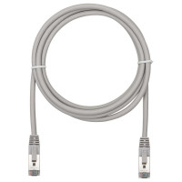 Патч-корд компьютерный экранированный FTP SUPRLAN 6 4x2 24AWG (7x0.2mm) Cu LSZH серый 1м 10-0706