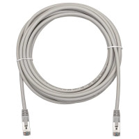 Патч-корд компьютерный экранированный FTP SUPRLAN 6 4x2 24AWG (7x0.2mm) Cu LSZH серый 5м 10-0709