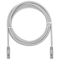 Патч-корд компьютерный UTP SUPRLAN 6 4x2 24AWG (7x0.2mm) Cu LSZH серый 3м 10-0169