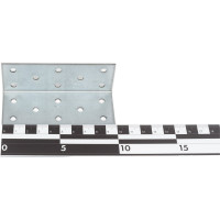 Перфорированный уголок ALBERTS оцинкованный, 100x40x40x2 мм 335755