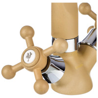 Смеситель для кухни СоюзКран поворотный излив 25 см, керамическая кран-букса 1/2" бежевый, цинк SK01-G208 567-111