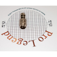 Разъем MIC16 3P штекер Pro Legend металл на кабель, PL2211