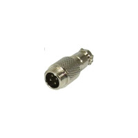 Разъем MIC12 4P штекер Pro Legend металл на кабель, PL2226