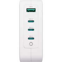 Блок питания TopOn GaN 130W 3 Type-C PD, PPS, USB QC Белый TOP-GaN-130W
