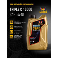 Моторное масло HAVENS Triple C SAE 5W40 API SN PLUS, SN/CF, ACEA A3/B4, 1 л HTC5W40SNP1