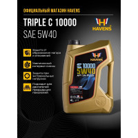 Моторное масло HAVENS Triple C SAE 5W40 API SN PLUS, SN/CF, ACEA A3/B4 4л HTC5W40SNP4