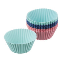 Набор силиконовых форм VETTA HS-080C Кекс, 16 шт., 6,5x3,3 см, 3 цвета 891-025