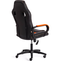 Кресло Tetchair driver 22 кожзаменитель/ткань, черный/оранжевый 36-6/tw-07 19301