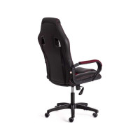 Кресло Tetchair driver 22 кожзаменитель/ткань, черный/бордо 36-6/tw-13 19299