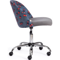 Кресло Tetchair melody ткань/флок, серый botanica 08 cherry/29 19029