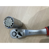 Ключ-трещотка TORGWIN Powerbuilt 3/8" 72 зуба CrV с универсальной торцевой головкой 8-21 мм WBT0626R