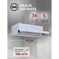 Кухонная вытяжка MBS aralia 160 white 6009