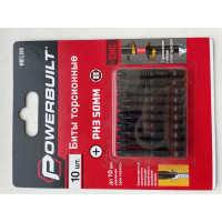 Биты торсионные powerbuilt PH3, 50 мм, 10 шт TORGWIN WBT1149