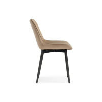 Стул на металлокаркасе Woodville седа бежевый/черный 502094