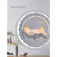 Настенный светильник Мелодия Света 6276W 33W GR 000028223
