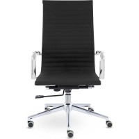 Кресло UTFC СН-300 Кайман Н хром Ср S-0401 черное КайманН41