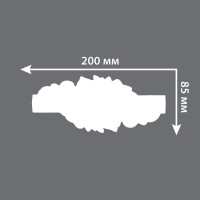 Декоративная вставка Decomaster 200x85x12 мм 97012-7