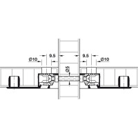 Муфта Hafele с резьбой оцинкованный M4 5x30мм 267.00.916