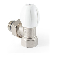 Клапан радиатора PROFACTOR регулирующий конусный затвор угловой с уплотнением 3/4 PF RVA 375UR