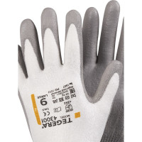 Перчатки для защиты от порезов TEGERA 43001 простая обливка, ПУ покрытие ладони, р. 7 43001-7